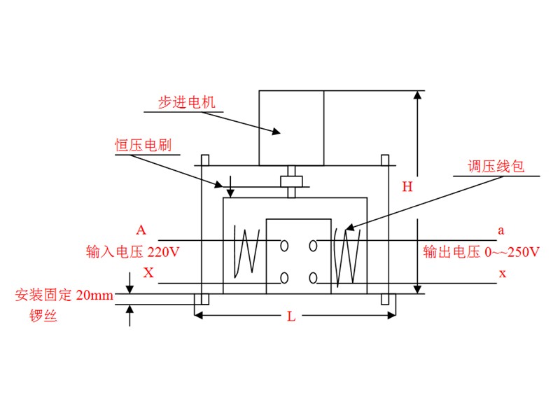 步进电动机--电机外置式尺寸